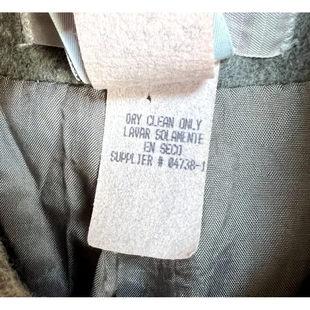 Cabin Creek Vintage Womens Gray Wool Blend Car Coat Jacket Sz 14 Preppy Career‎